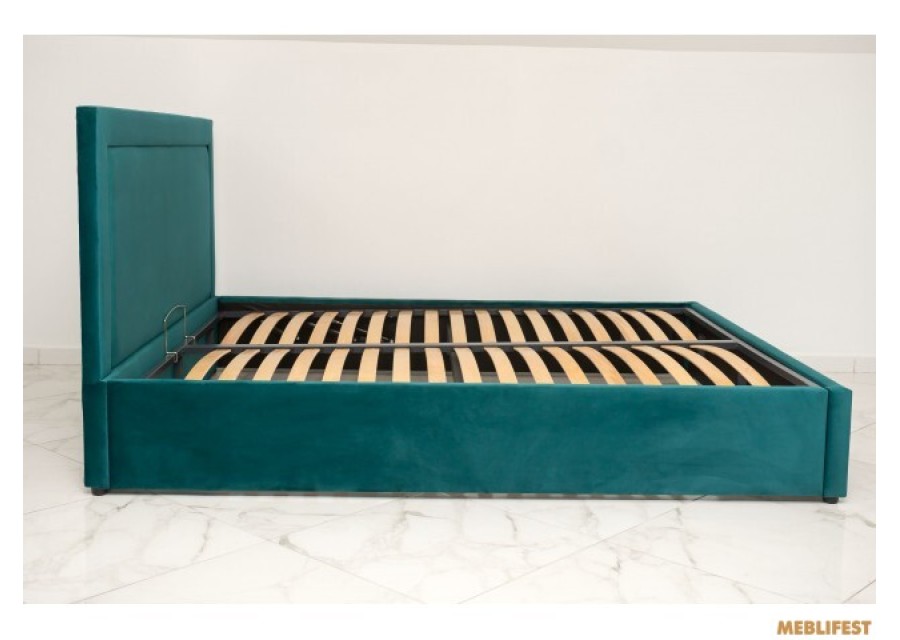 М'яке двоспальне ліжко L024 з підйомним механізмом 