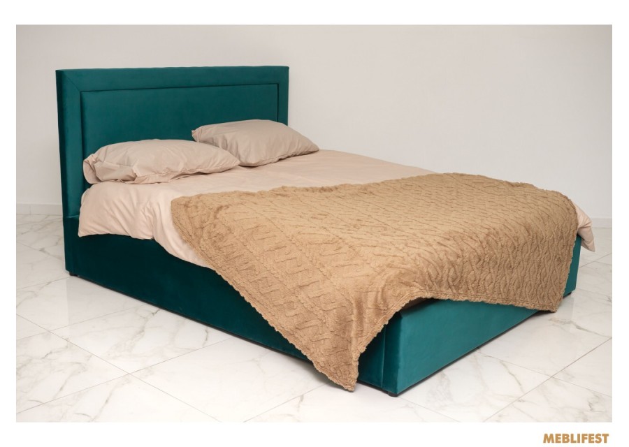 М'яке двоспальне ліжко L024 з підйомним механізмом 