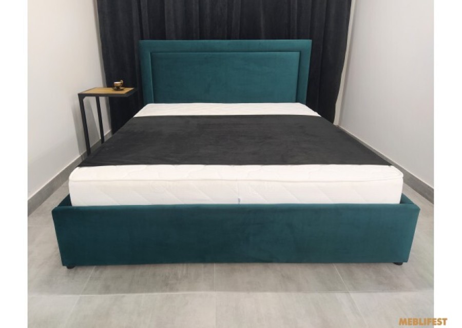 М'яке двоспальне ліжко L024 з підйомним механізмом 