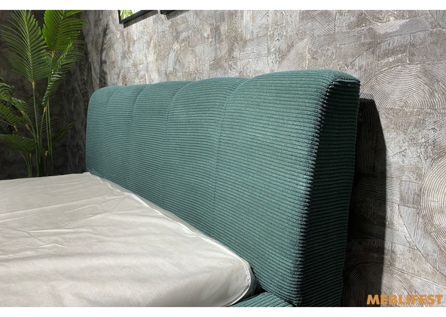 М'яке двоспальне ліжко L026 з підйомним механізмом 