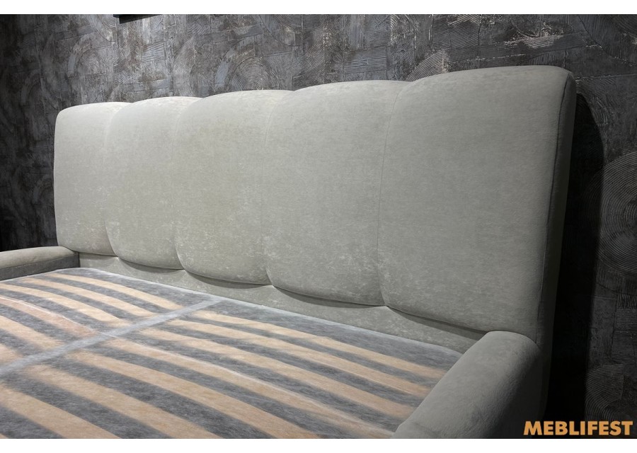 М'яке двоспальне ліжко L026 з підйомним механізмом 