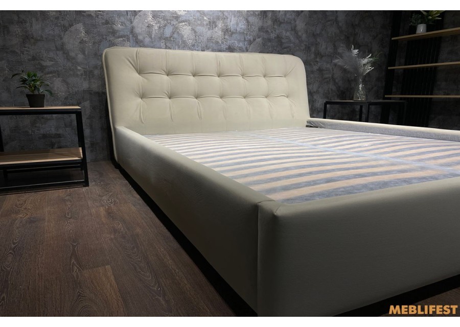 М'яке двоспальне ліжко L029 з підйомним механізмом 