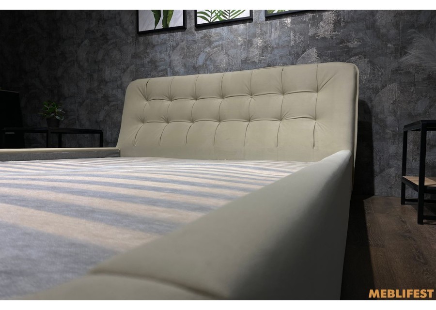 М'яке двоспальне ліжко L029 з підйомним механізмом 