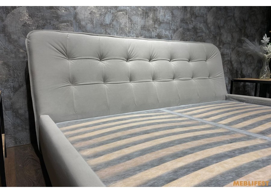 М'яке двоспальне ліжко L029 з підйомним механізмом 