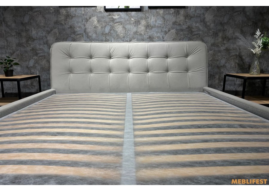 М'яке двоспальне ліжко L029 з підйомним механізмом 