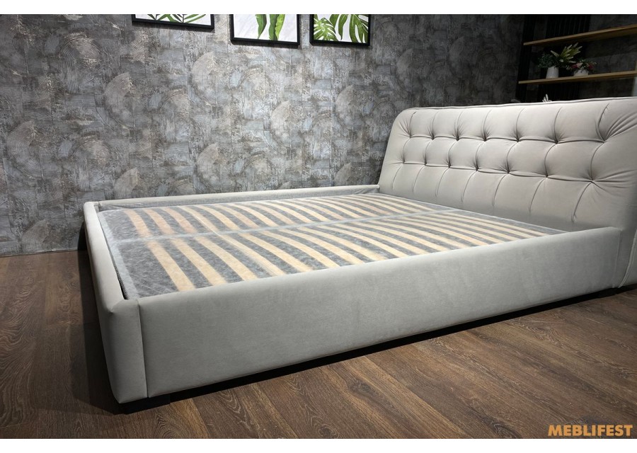 М'яке двоспальне ліжко L029 з підйомним механізмом 