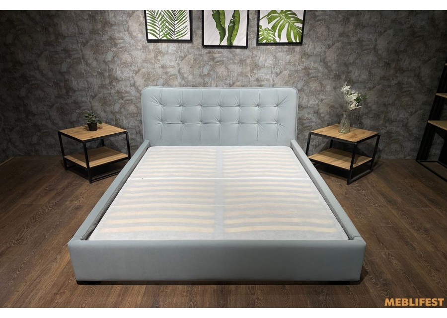 М'яке двоспальне ліжко L029 з підйомним механізмом 