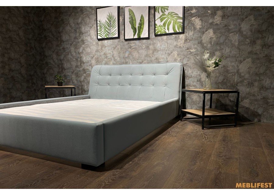 М'яке двоспальне ліжко L029 з підйомним механізмом 