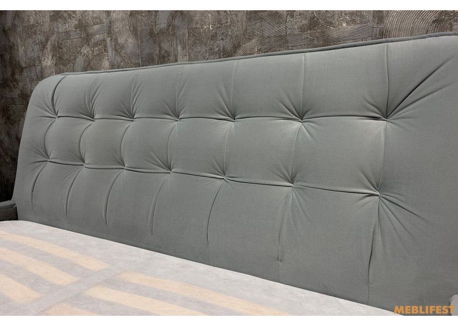 М'яке двоспальне ліжко L029 з підйомним механізмом 