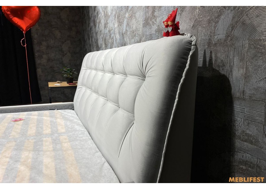 М'яке двоспальне ліжко L029 з підйомним механізмом 