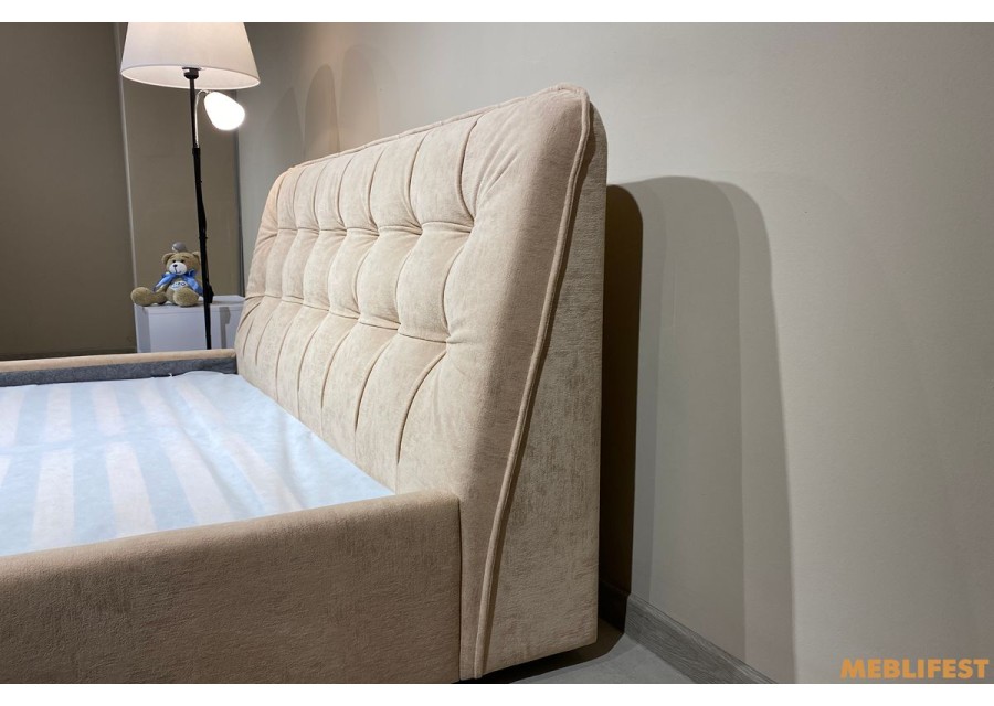 М'яке двоспальне ліжко L029 з підйомним механізмом 