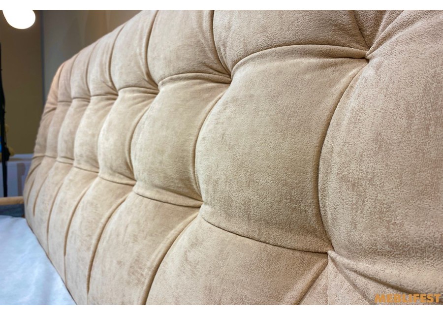 М'яке двоспальне ліжко L029 з підйомним механізмом 