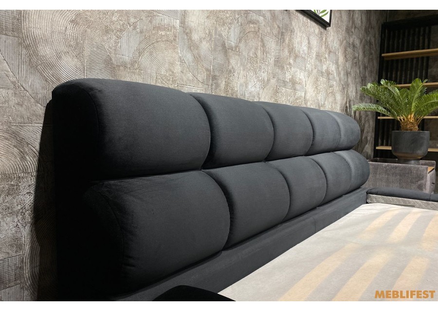 М'яке двоспальне ліжко L031-М з підйомним механізмом 