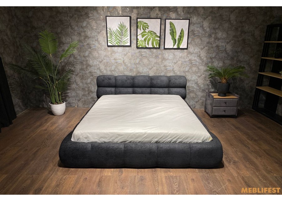 М'яке двоспальне ліжко L031-М з підйомним механізмом 