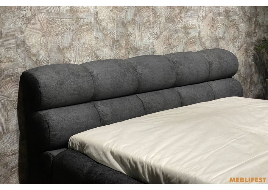 М'яке двоспальне ліжко L031-М з підйомним механізмом 