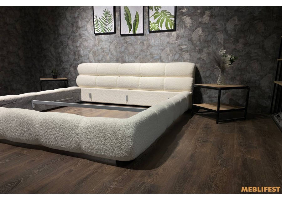 М'яке двоспальне ліжко L031-М з підйомним механізмом 