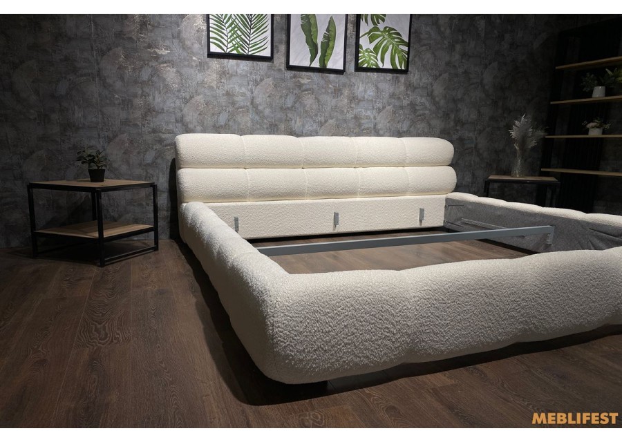 М'яке двоспальне ліжко L031-М з підйомним механізмом 