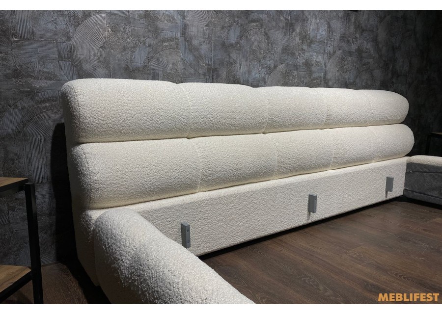 М'яке двоспальне ліжко L031-М з підйомним механізмом 