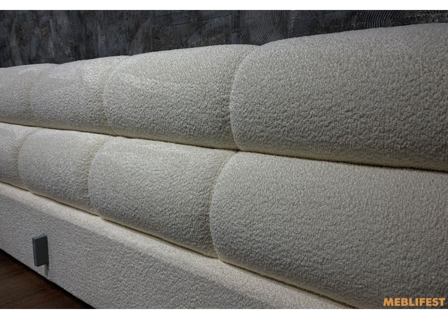 М'яке двоспальне ліжко L031-М з підйомним механізмом 