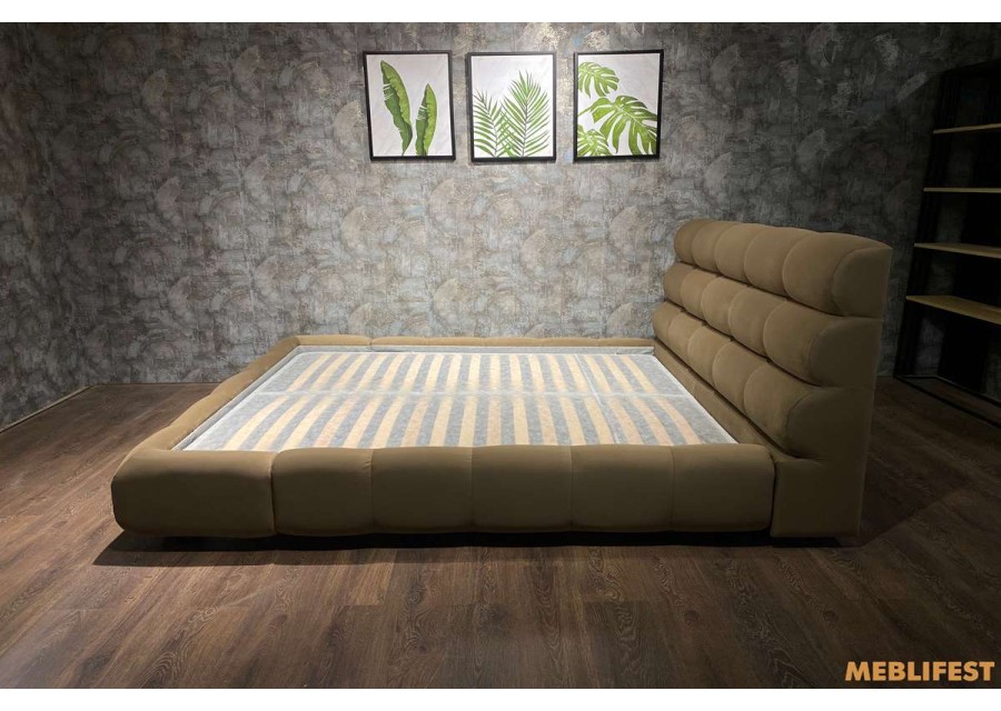 М'яке двоспальне ліжко L031 з підйомним механізмом 