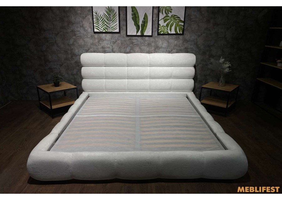 М'яке двоспальне ліжко L031 з підйомним механізмом 