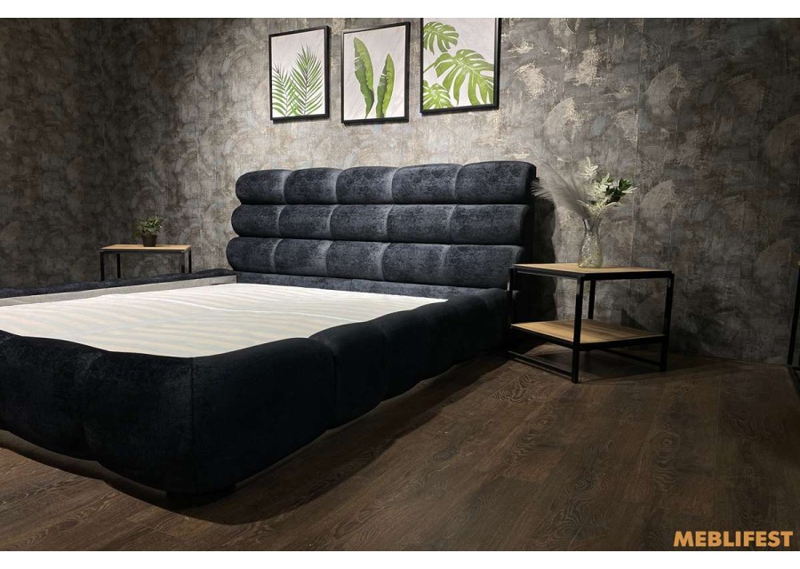 М'яке двоспальне ліжко L031 з підйомним механізмом 