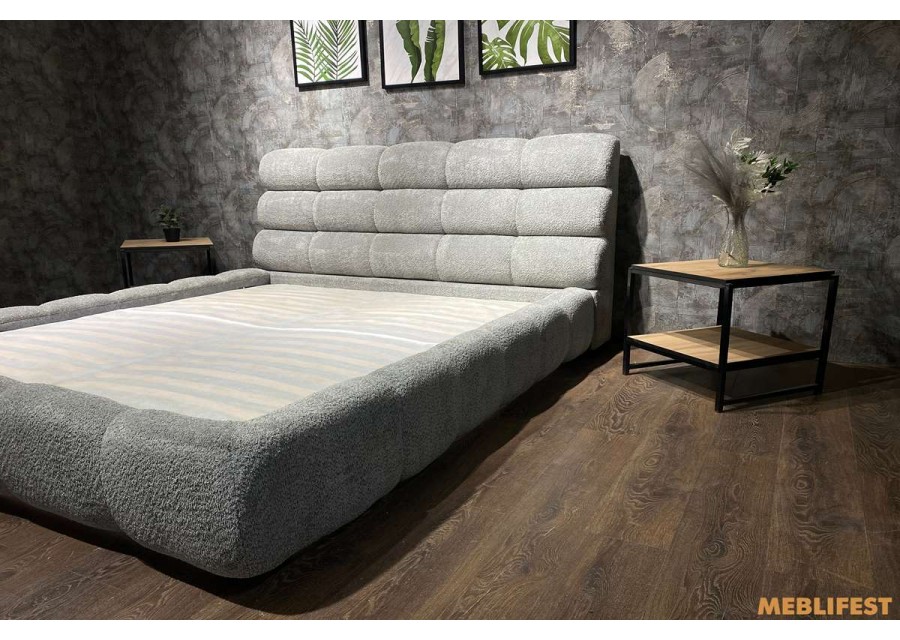 М'яке двоспальне ліжко L031 з підйомним механізмом 