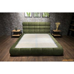 М'яке двоспальне ліжко L031 з підйомним механізмом 