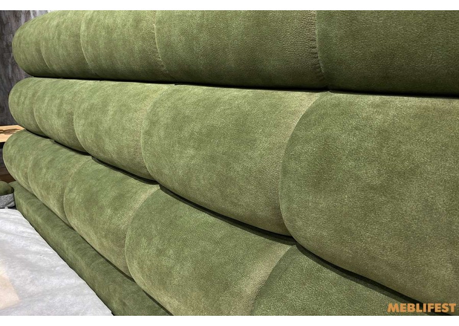 М'яке двоспальне ліжко L031 з підйомним механізмом 