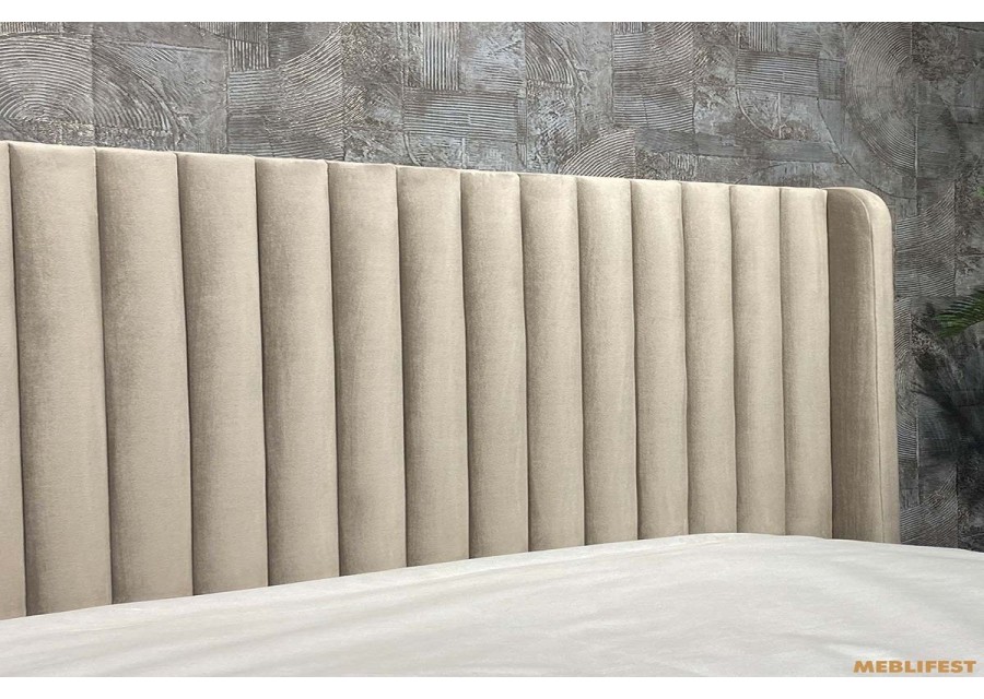 М'яке двоспальне ліжко L033 - M з підйомним механізмом 