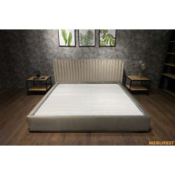 М'яке двоспальне ліжко L033 з підйомним механізмом 