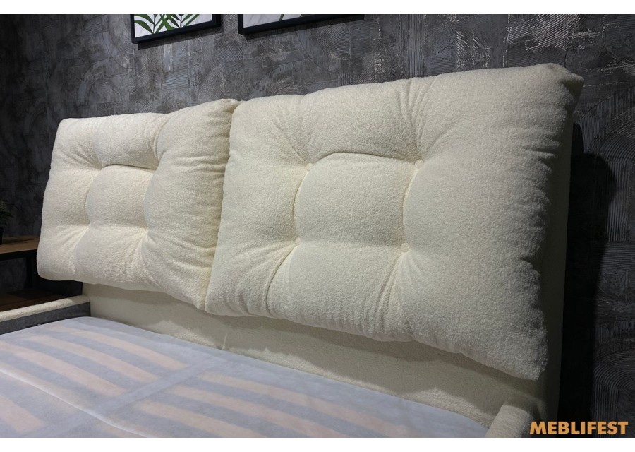 М'яке двоспальне ліжко L038 з підйомним механізмом 