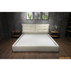М'яке двоспальне ліжко L038 з підйомним механізмом 