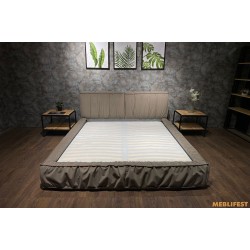 М'яке двоспальне ліжко L041 з підйомним механізмом 