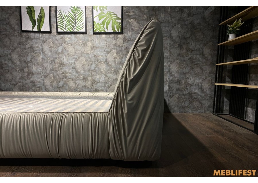 М'яке двоспальне ліжко L050 з підйомним механізмом 