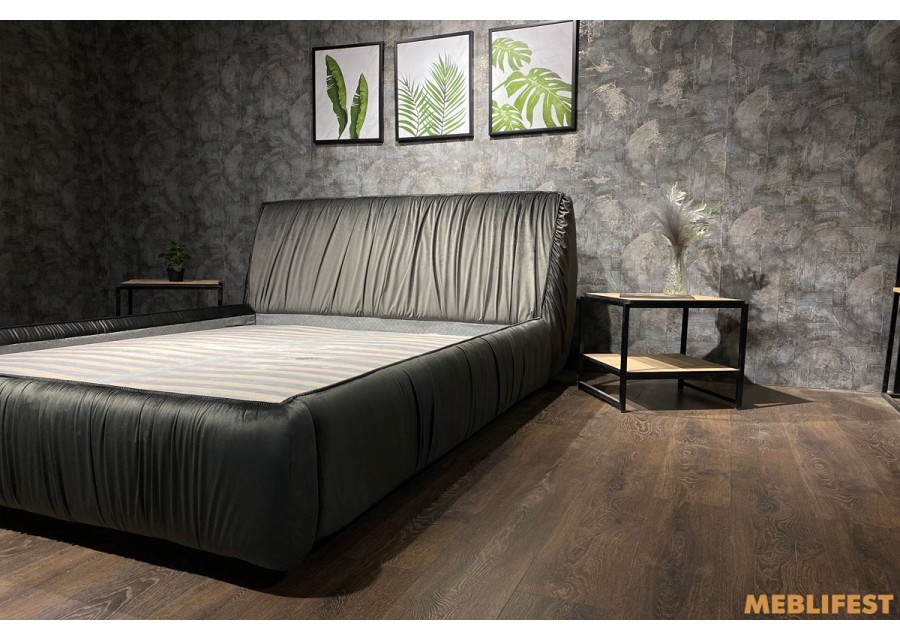 М'яке двоспальне ліжко L050 з підйомним механізмом 