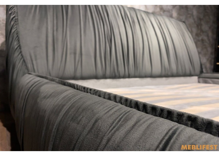 М'яке двоспальне ліжко L050 з підйомним механізмом 