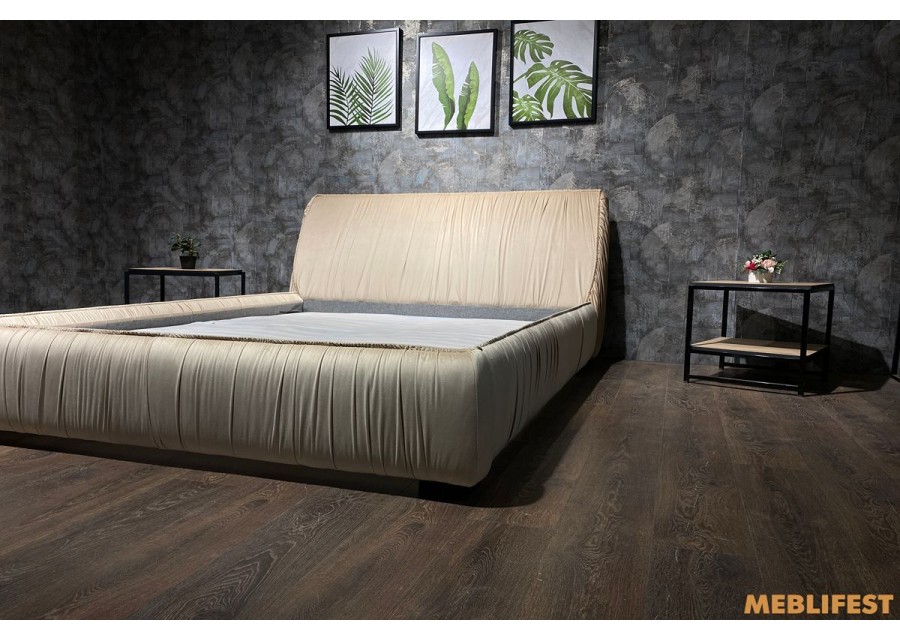 М'яке двоспальне ліжко L050 з підйомним механізмом 