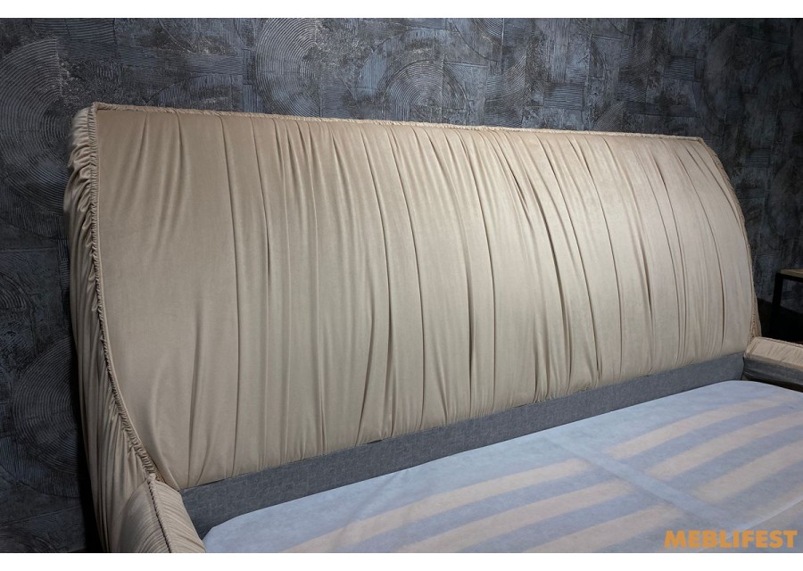 М'яке двоспальне ліжко L050 з підйомним механізмом 