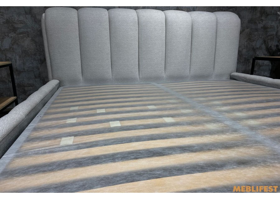 М'яке двоспальне ліжко L054 з підйомним механізмом 