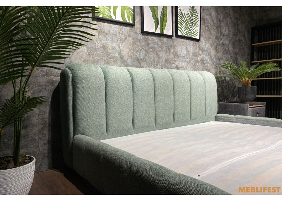 М'яке двоспальне ліжко L054 з підйомним механізмом 