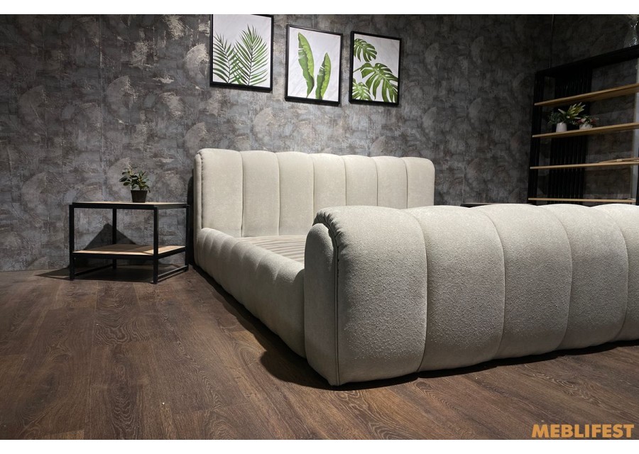 М'яке двоспальне ліжко L054 з підйомним механізмом 