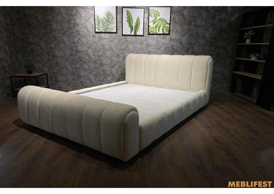 М'яке двоспальне ліжко L054 з підйомним механізмом 