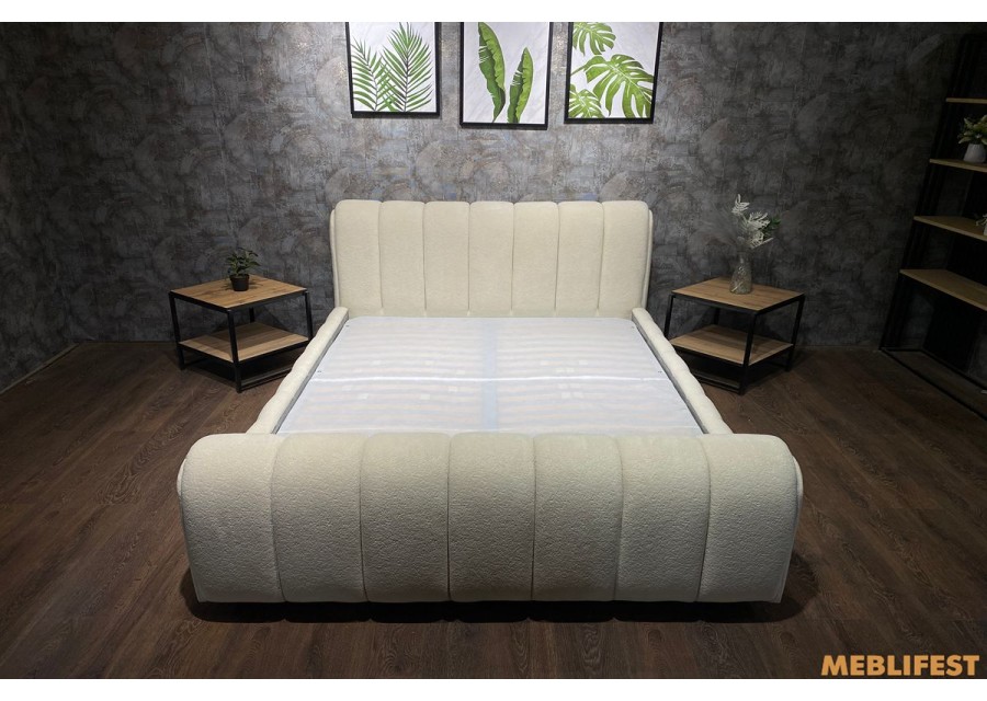 М'яке двоспальне ліжко L054 з підйомним механізмом 