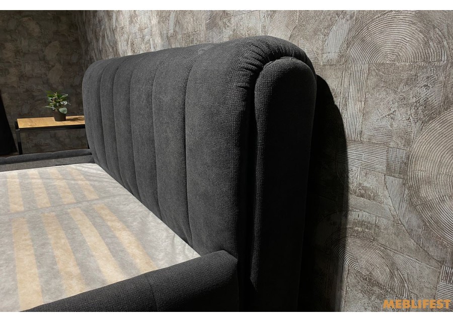 М'яке двоспальне ліжко L054 з підйомним механізмом 