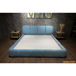 М'яке двоспальне ліжко L055 з підйомним механізмом 