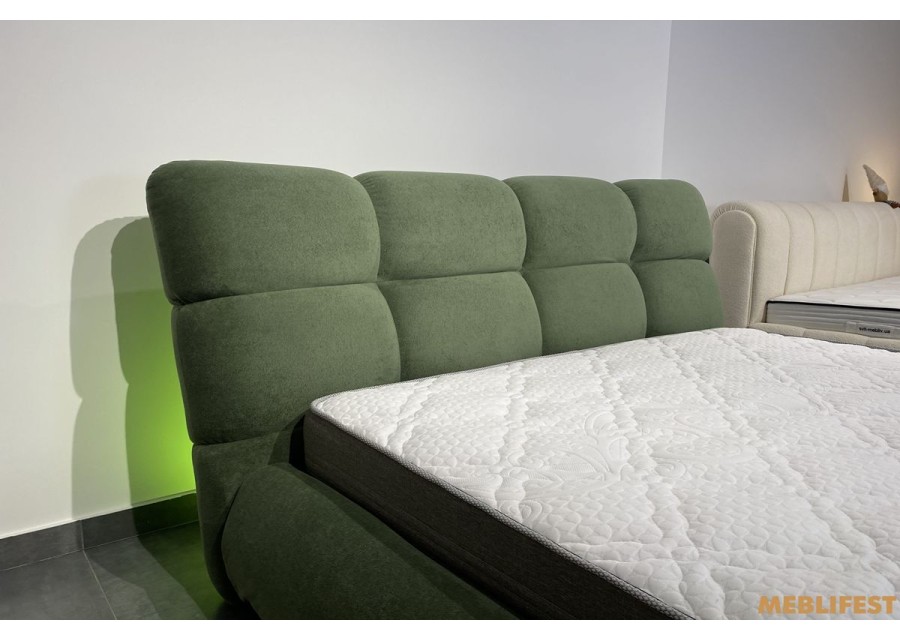 М'яке двоспальне ліжко L061 з підйомним механізмом 