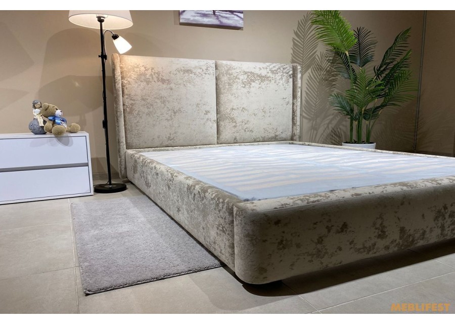 М'яке двоспальне ліжко L062 з підйомним механізмом 