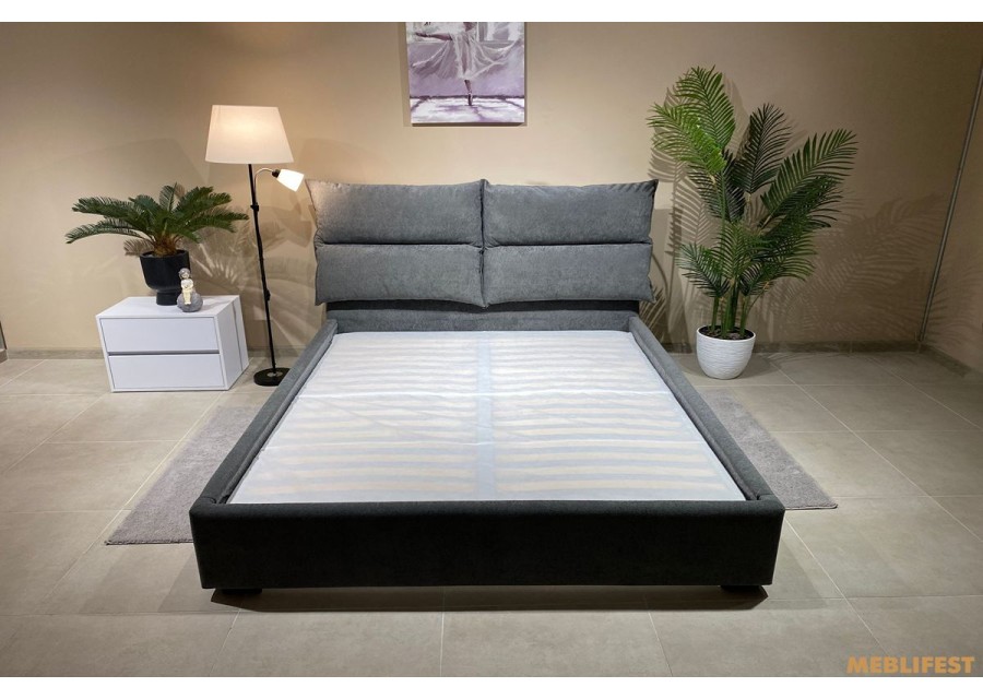 М'яке двоспальне ліжко L063 з підйомним механізмом 