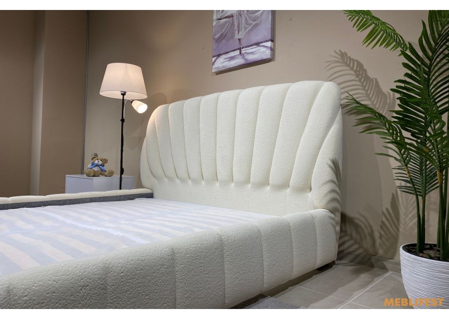 М'яке двоспальне ліжко L064 з підйомним механізмом 